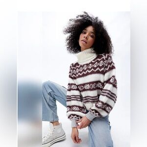 Free People Check Me Out Pullover in Winter Fog Combo